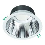 Philips LED Downlight Coreline DN142B Aluminium Weiß 11W 1200lm 60D - 830 Warmweiß | Ausschnitt 155mm - IP54 - UGR<19
