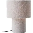 Brilliant Tischlampe Teddy Metall Textil Grau | 230mm - Geeignet für 1x E27